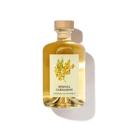 Mimosa & Cardamom reed diffuser 500ml luxury home fragrance by Maison Scentique
