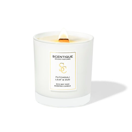 scented candle patchouli leaf and oud