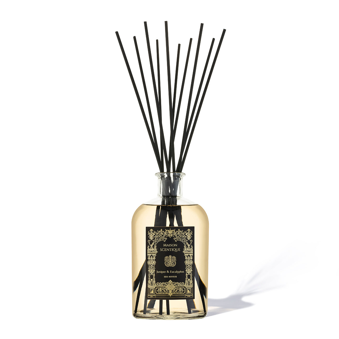 Juniper & Eucalyptus reed diffuser 1000 ml - fresh woody green fragrance for large interiors