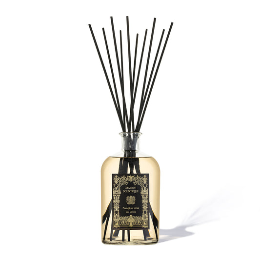 Pumpkin Chai reed diffuser 1000 ml - luxury warm spiced fragrance for large interiors.